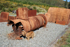 
A boiler amongst the Summit ironmongery, September 2009